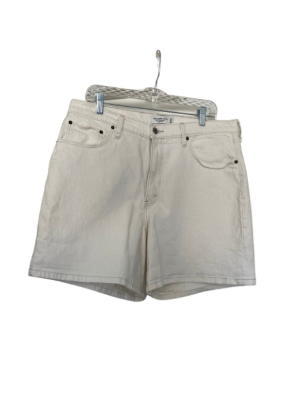 Abercrombie & Fitch Curve Love 7" High Rise Dad Shorts